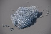 Emotion in Architecture: 1:1 Modell der parametrischen Wandkonstruktion eines Pavillons von Studierenden